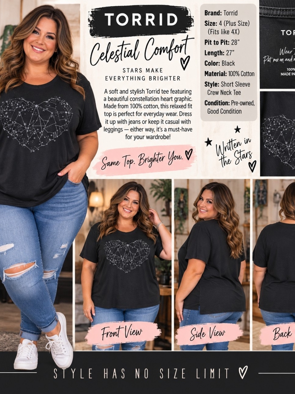 P108 ✨ Written in the Stars Torrid Tee ✨